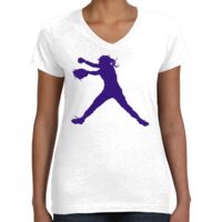 Women's Fine Jersey V-Neck Tee Thumbnail