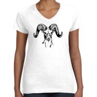 Women's Fine Jersey V-Neck Tee Thumbnail