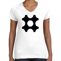 Women's Fine Jersey V-Neck Tee Thumbnail