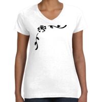 Women's Fine Jersey V-Neck Tee Thumbnail