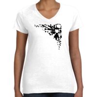 Women's Fine Jersey V-Neck Tee Thumbnail