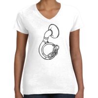 Women's Fine Jersey V-Neck Tee Thumbnail