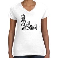 Women's Fine Jersey V-Neck Tee Thumbnail