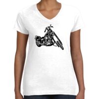 Women's Fine Jersey V-Neck Tee Thumbnail